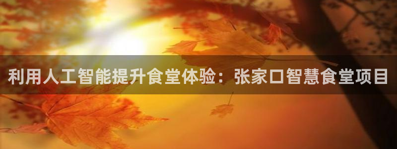 尊龙官方APP下载：利用人工智能提升食堂体验：张家口智慧食堂